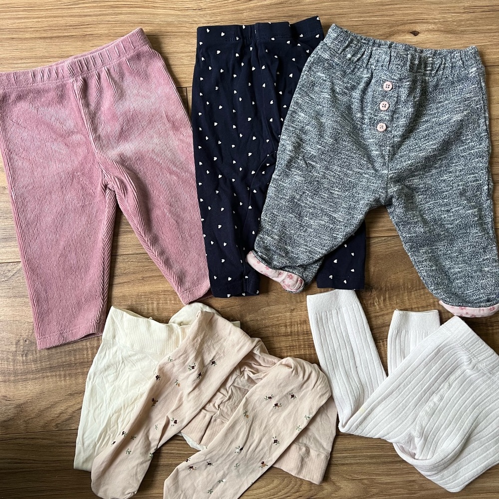 Bundle of pants and tights - 6 months